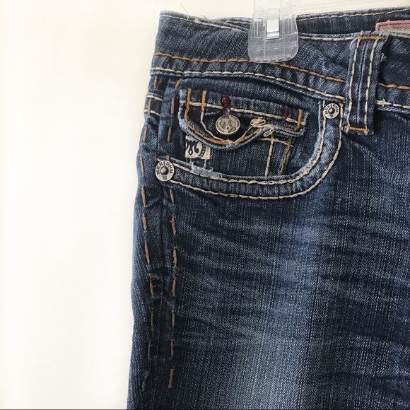 Mek Denim Blue Slim Fit Bootcut Jeans - Picture 4 of 12